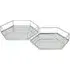 Hexagon Tray Set - Silver