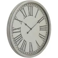 Hill Interiors Embossed Wall Clock - White, Metal