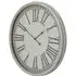 Hill Interiors Embossed Wall Clock - White, Metal