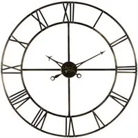 Hill Interiors Large Skeleton Clock - Brass Metal