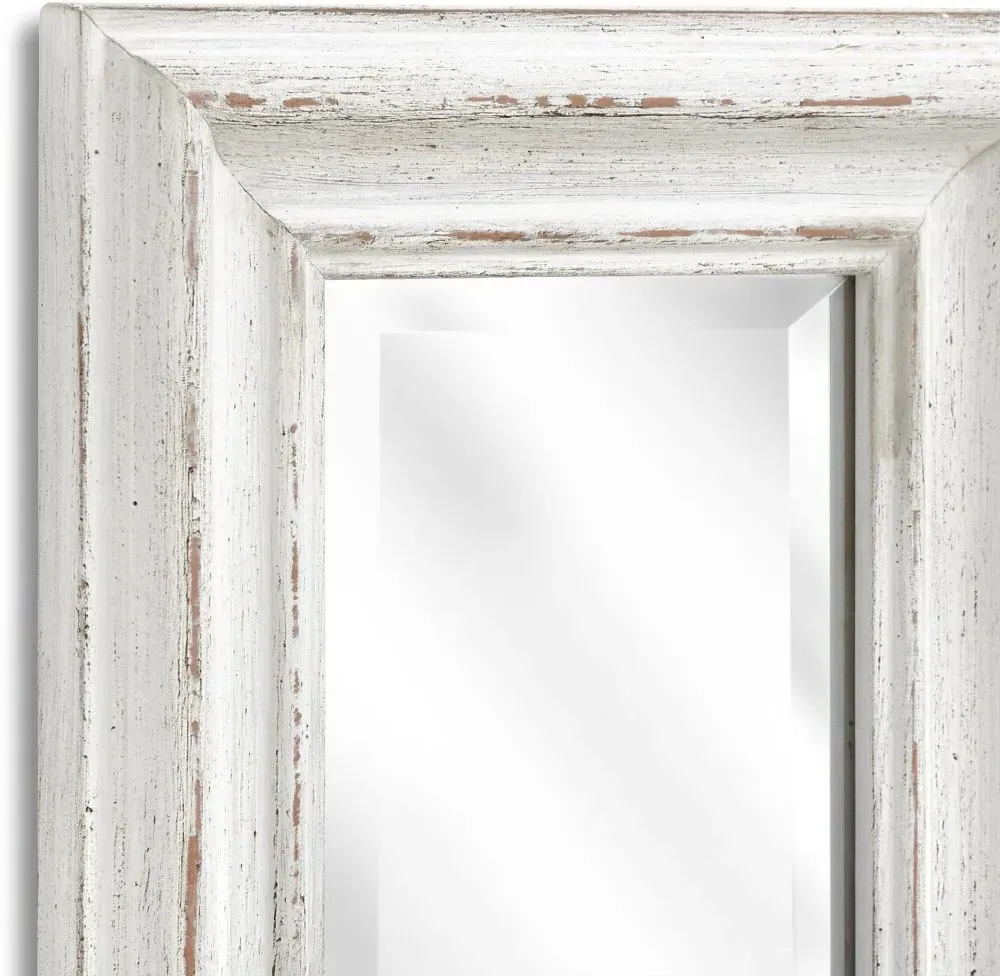 Hill Interiors Rectangular Wall Mirror - Antique White