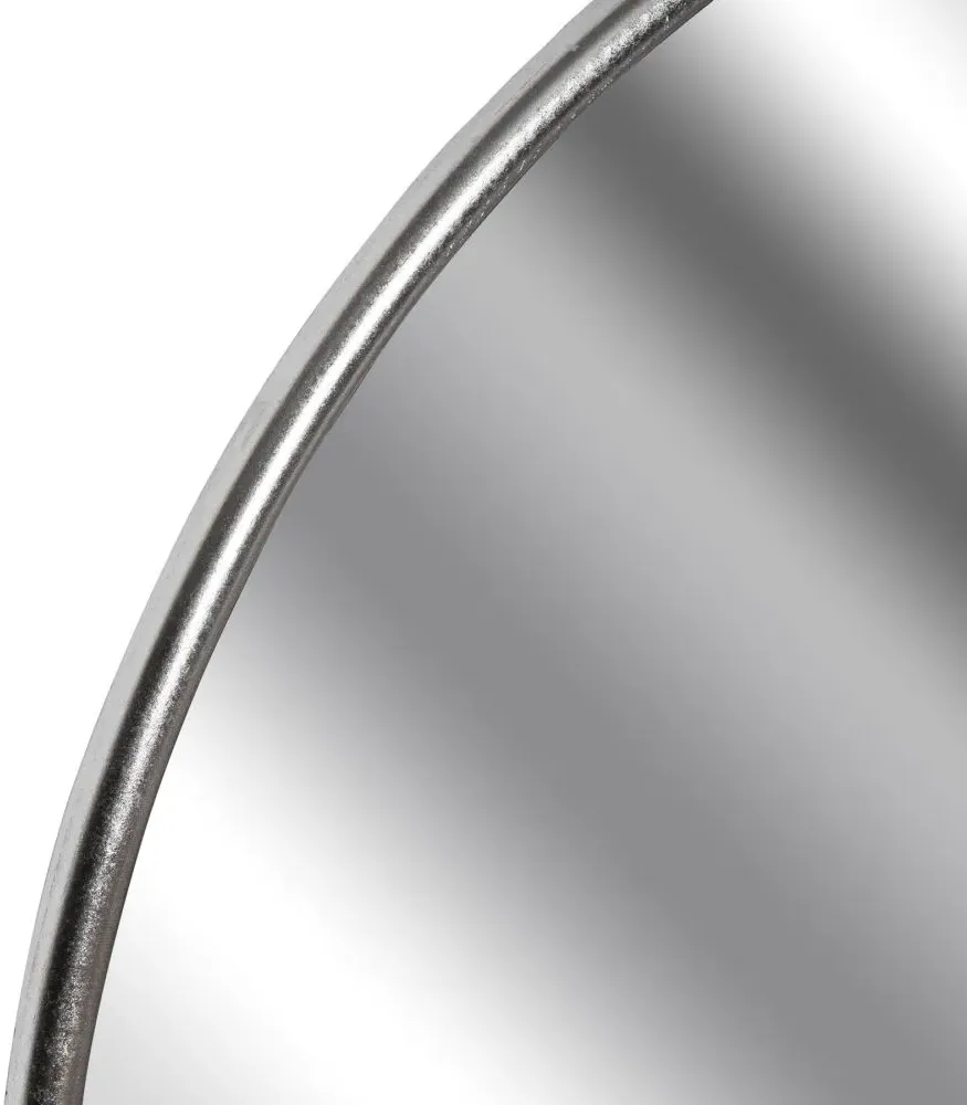 Hill Interiors Round Wall Mirror - Silver, Metal