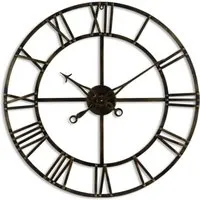 Hill Interiors Small Skeleton Clock - Antique Brass
