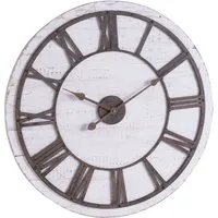 Hill Interiors Wooden Wall Clock with Aged Numerals - 68cm