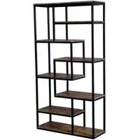 Industrial Shelf Unit - Brown, Metal
