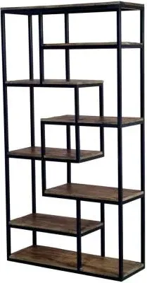 Industrial Shelf Unit - Brown, Metal