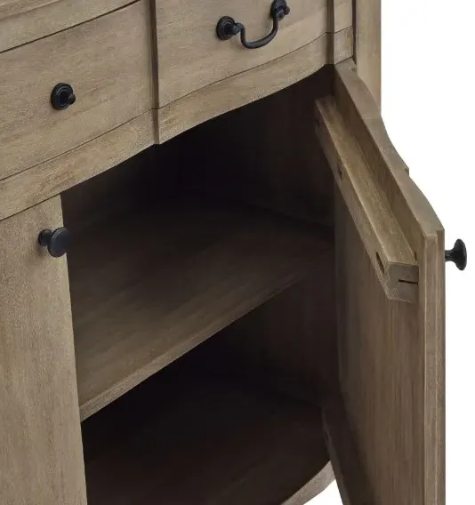 Kingaroy 120cm Sideboard with 3 Drawers 2 Doors - Brown