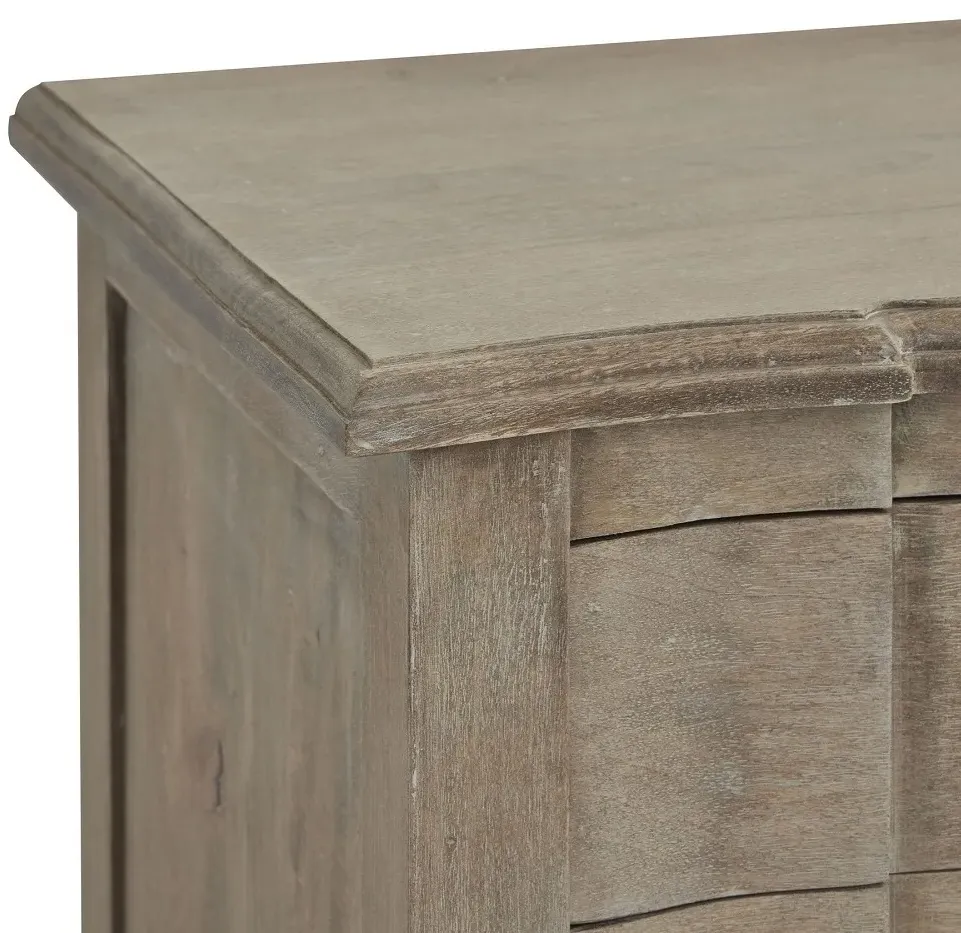 Kingaroy 3 Drawer Bedside Cabinet - Brown