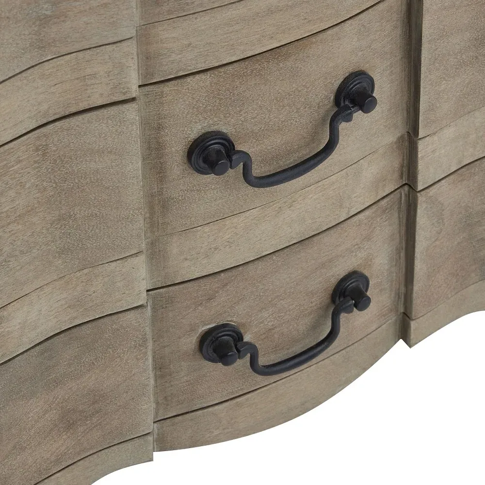 Kingaroy 3 Drawer Bedside Cabinet - Brown