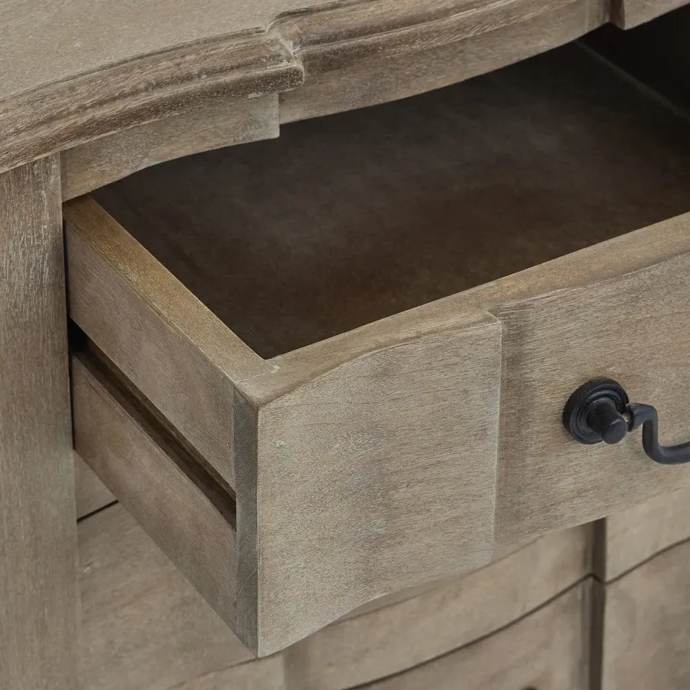 Kingaroy 3 Drawer Bedside Cabinet - Brown