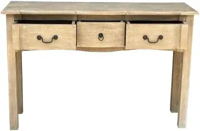 Kingaroy 3 Drawer Console Table - Brown