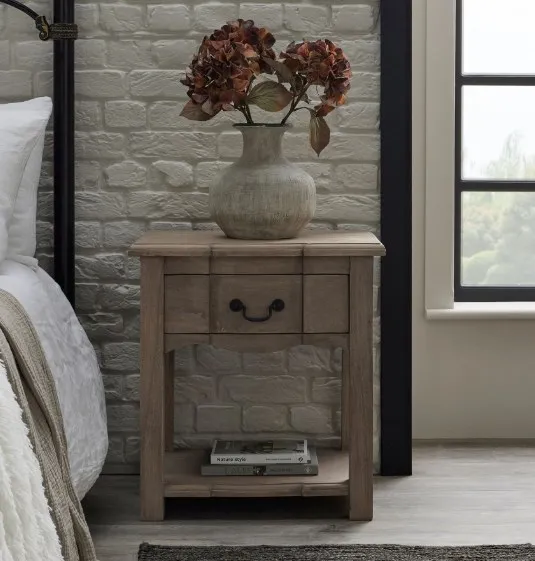 Kingaroy Side Table with Drawer - Brown