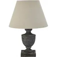 Kyneton Urn Table Lamp - Brown, Wood