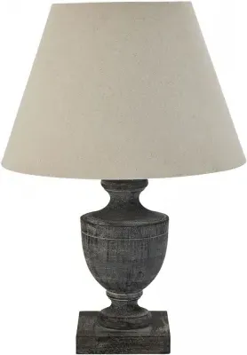 Kyneton Urn Table Lamp - Brown, Wood