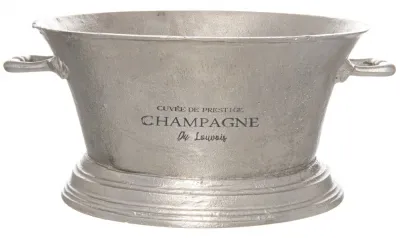 Large Champagne Cooler - Antique Pewter