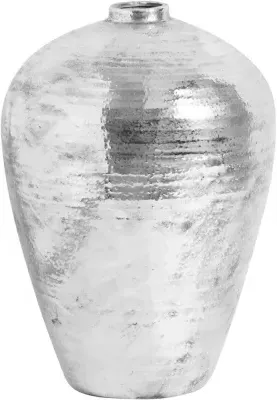 Large Hammered Astral Vase - Silver