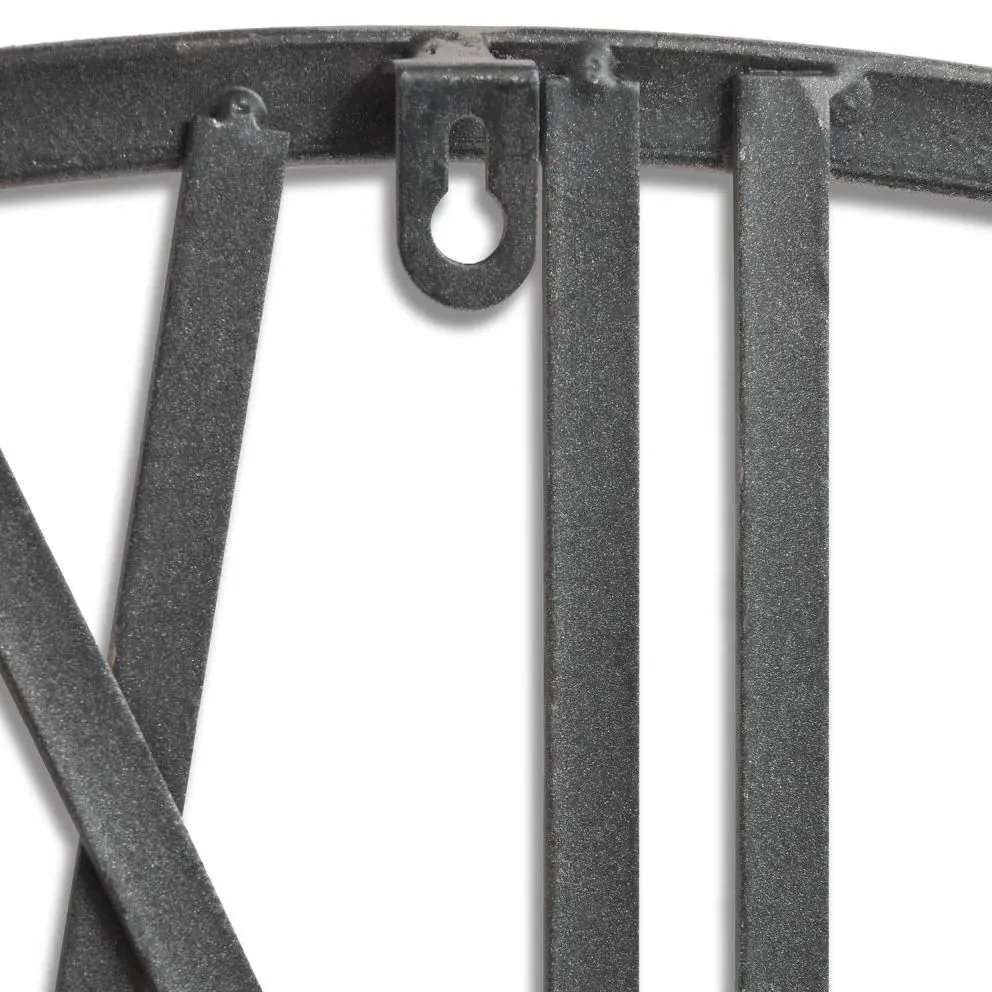 Large Skeleton Wall Clock - Silver