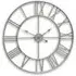 Large Skeleton Wall Clock - Silver