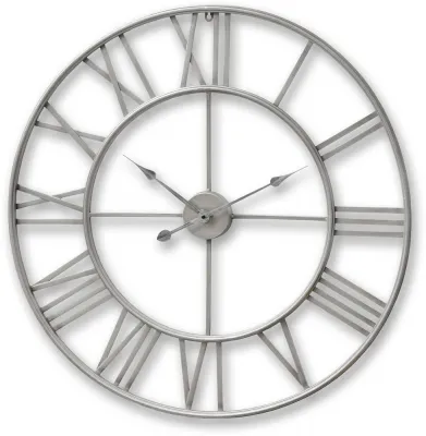 Large Skeleton Wall Clock - Silver image