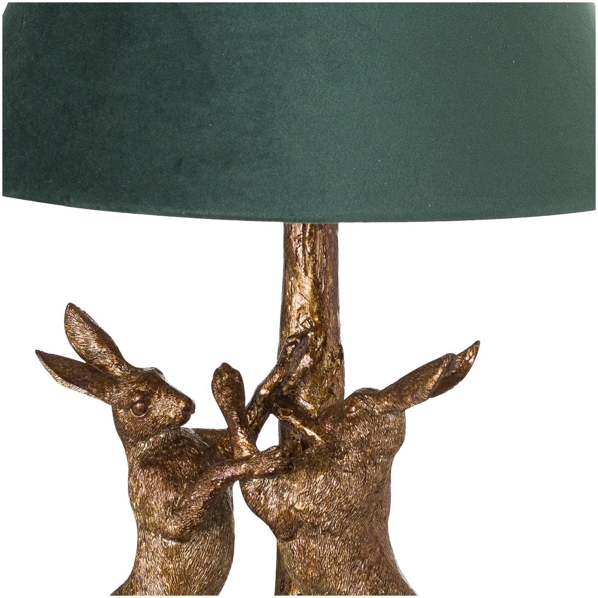 Marching Hares Table Lamp - Gold, Resin