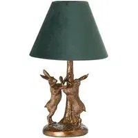 Marching Hares Table Lamp - Gold, Resin