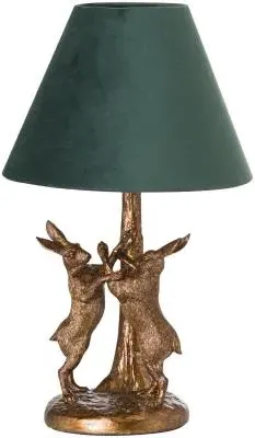 Marching Hares Table Lamp - Gold, Resin image