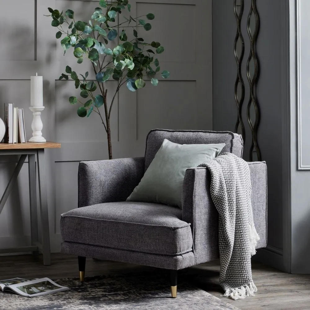 Mareeba Fabric Armchair - Grey