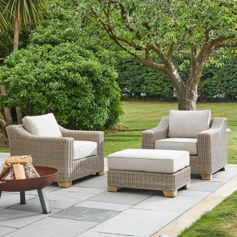 Marsh Rattan Outdoor Footstool