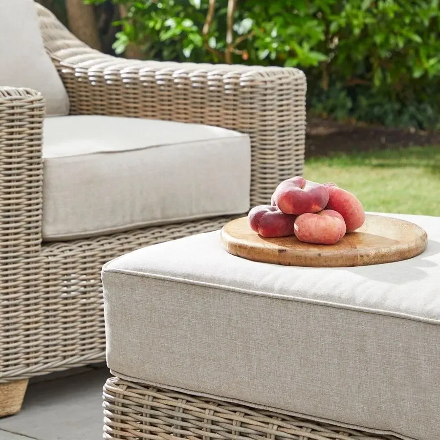 Marsh Rattan Outdoor Footstool