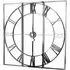 Millicent Mirrored Wall Clock - Silver