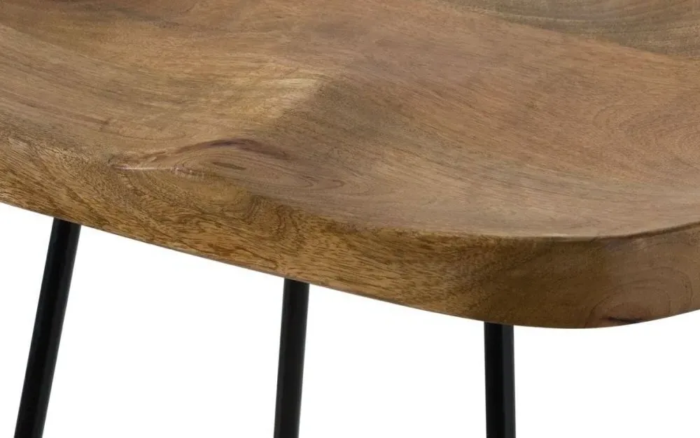 Moonie Hardwood Bar Stool Set of 2