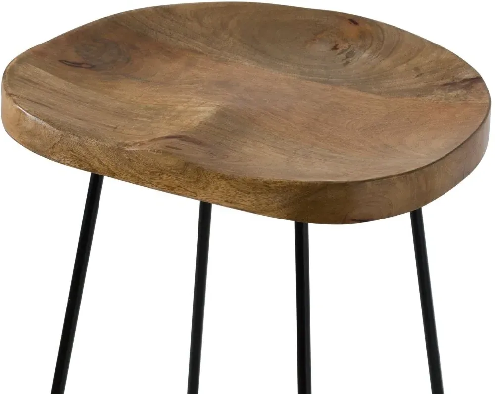 Moonie Hardwood Bar Stool Set of 2