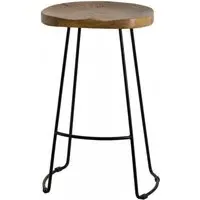 Moonie Hardwood Bar Stool Set of 2