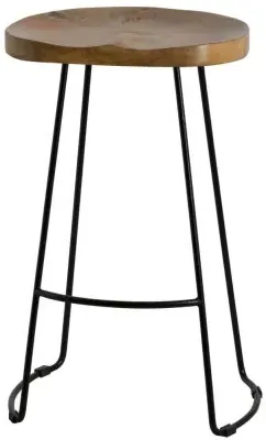 Moonie Hardwood Bar Stool Set of 2