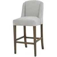 Morgan Upholstered Barstool Set of 2 - Grey