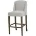 Morgan Upholstered Barstool Set of 2 - Grey