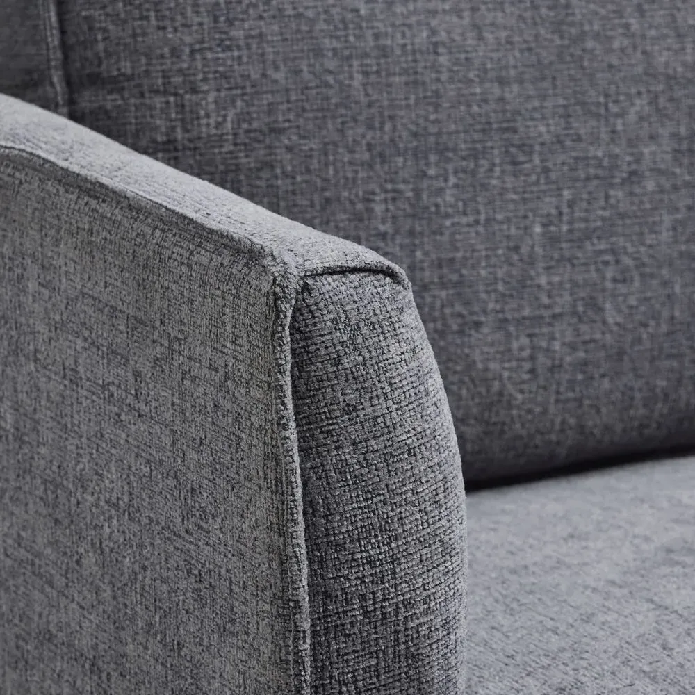 Moura Fabric Armchair - Grey