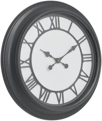 Norfolk Wall Clock - Black, Glass image