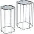 Northam Foil Mirrored Side Table Set of 2 - Silver