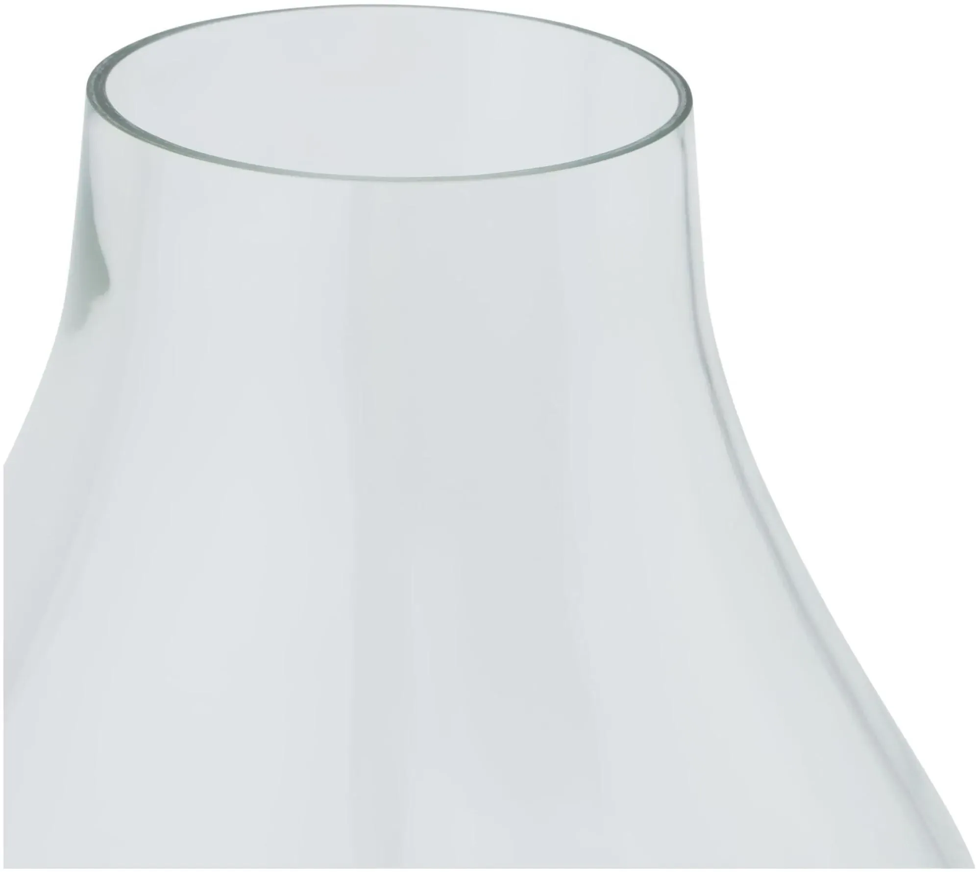 Platform Bouquet Vase - Clear Glass