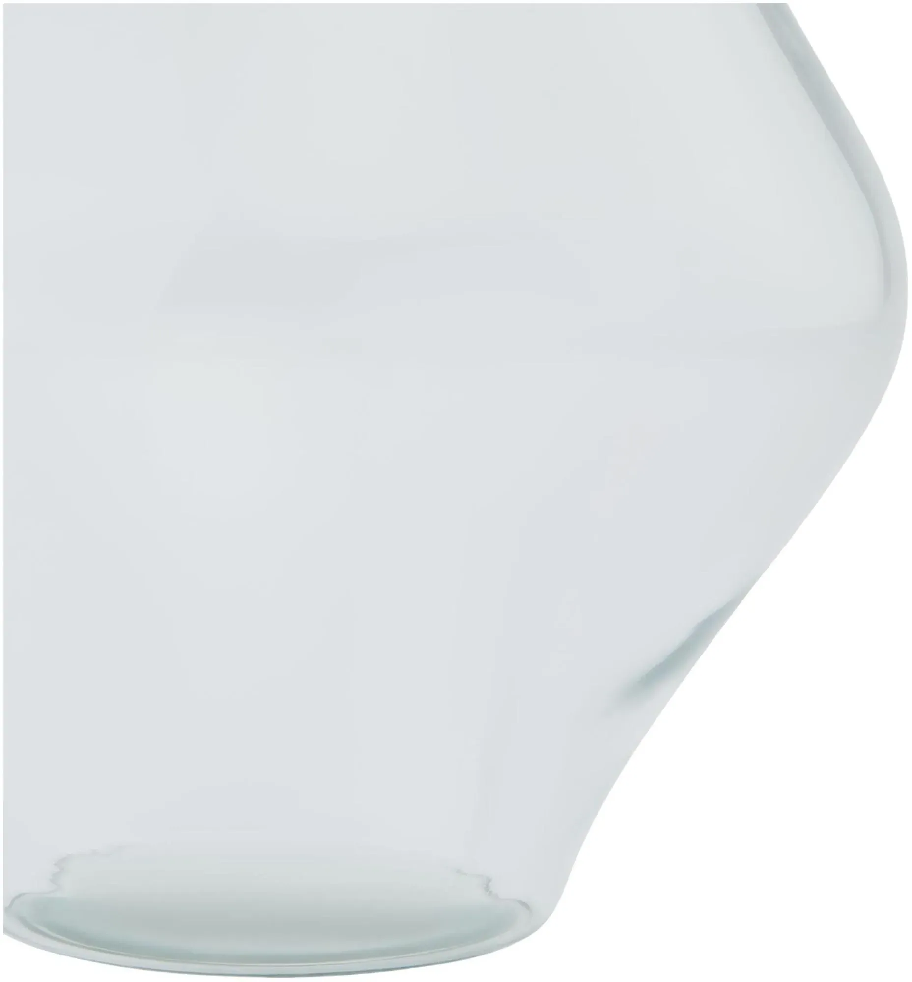 Platform Bouquet Vase - Clear Glass