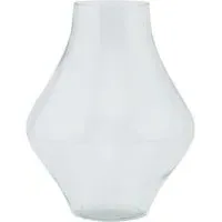 Platform Bouquet Vase - Clear Glass