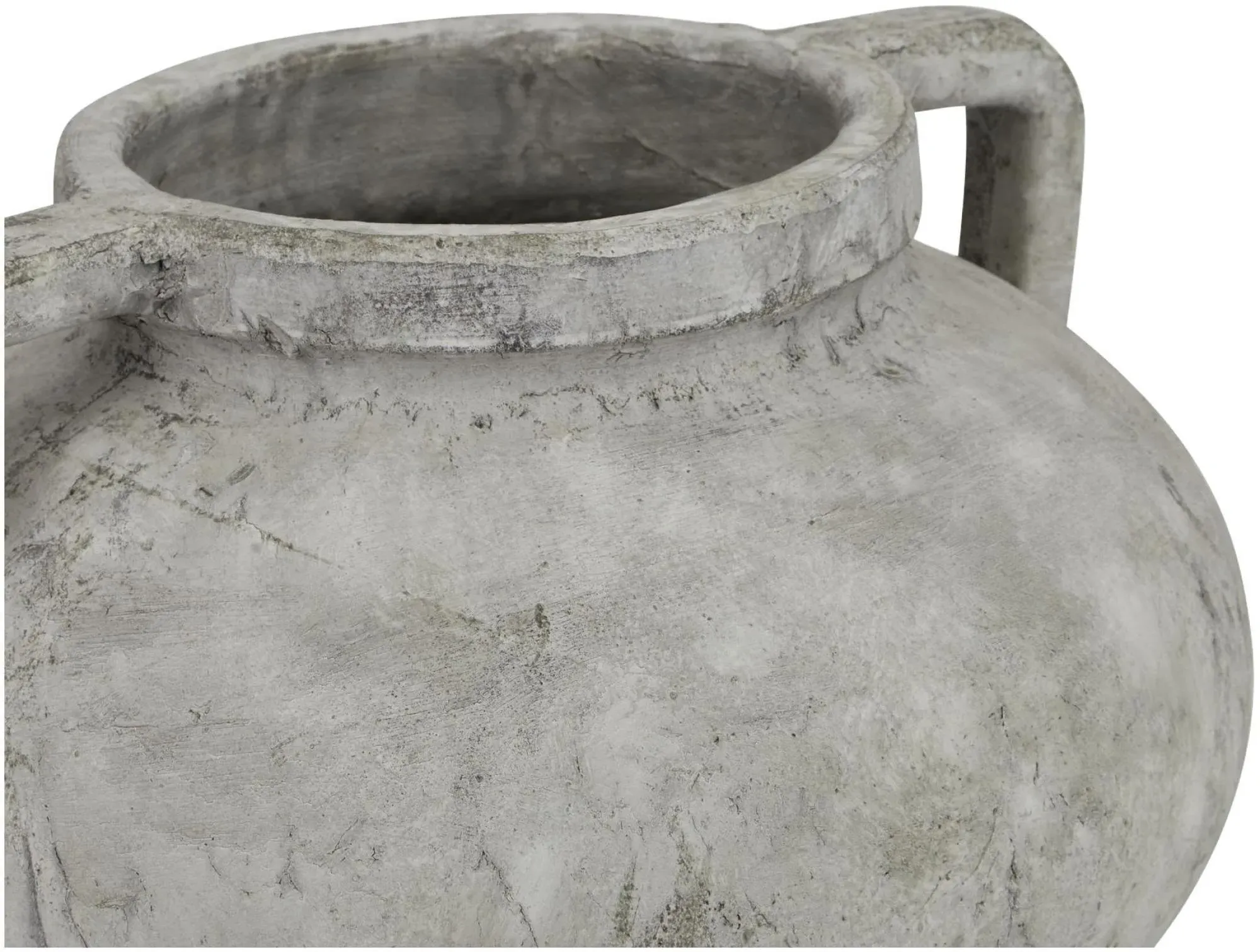 Rayleigh Large Pelike Pot - White, Ceramic Stone