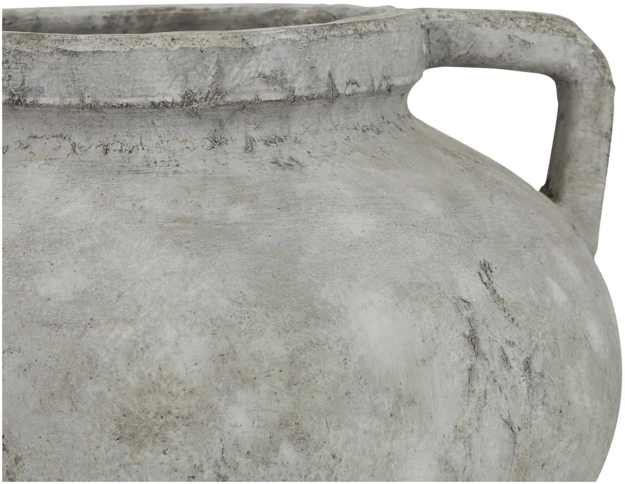 Rayleigh Large Pelike Pot - White, Ceramic Stone