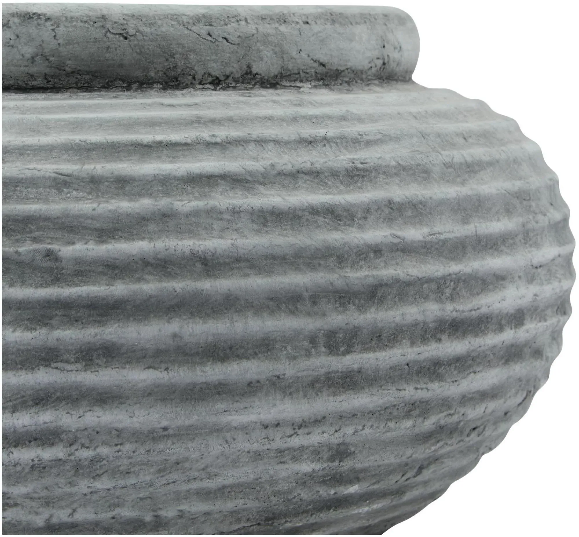 Rayleigh Round Planter - White, Ceramic