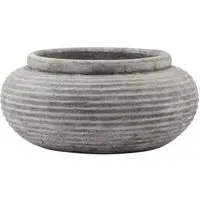 Rayleigh Round Planter - White, Ceramic