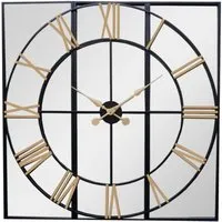 Redcliffe Wall Clock - Black, Gold