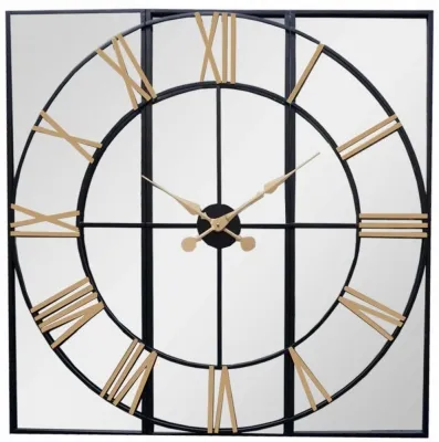 Redcliffe Wall Clock - Black, Gold image