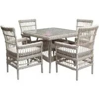 Renmark 4-Seater Outdoor Dining Set - Beige