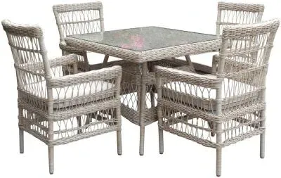 Renmark 4-Seater Outdoor Dining Set - Beige image
